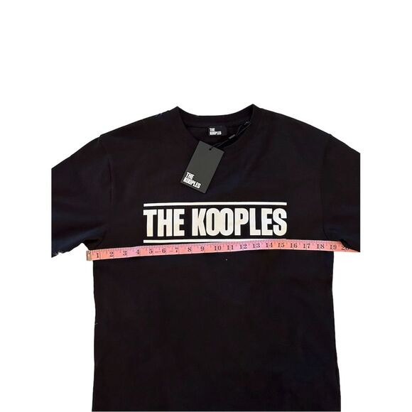 The Kooples Women’s Black Logo Graphic Print T-Shirt Size S - Picture 12 of 15